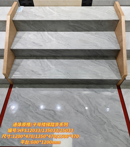 Fatong 470*1200MM 470*1350MM 470*1500MM Full Polished Step Tile Marble Stair Tiles