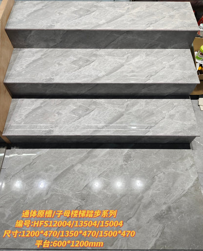 Fatong 470*1200MM 470*1350MM 470*1500MM Full Polished Step Tile Marble Stair Tiles