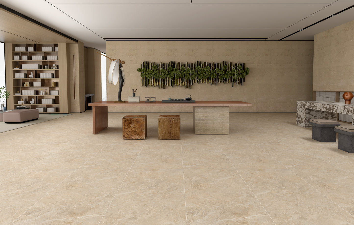 Fatong 600*1200MM Rustic Matt Porcelain Tiles FTJ612255