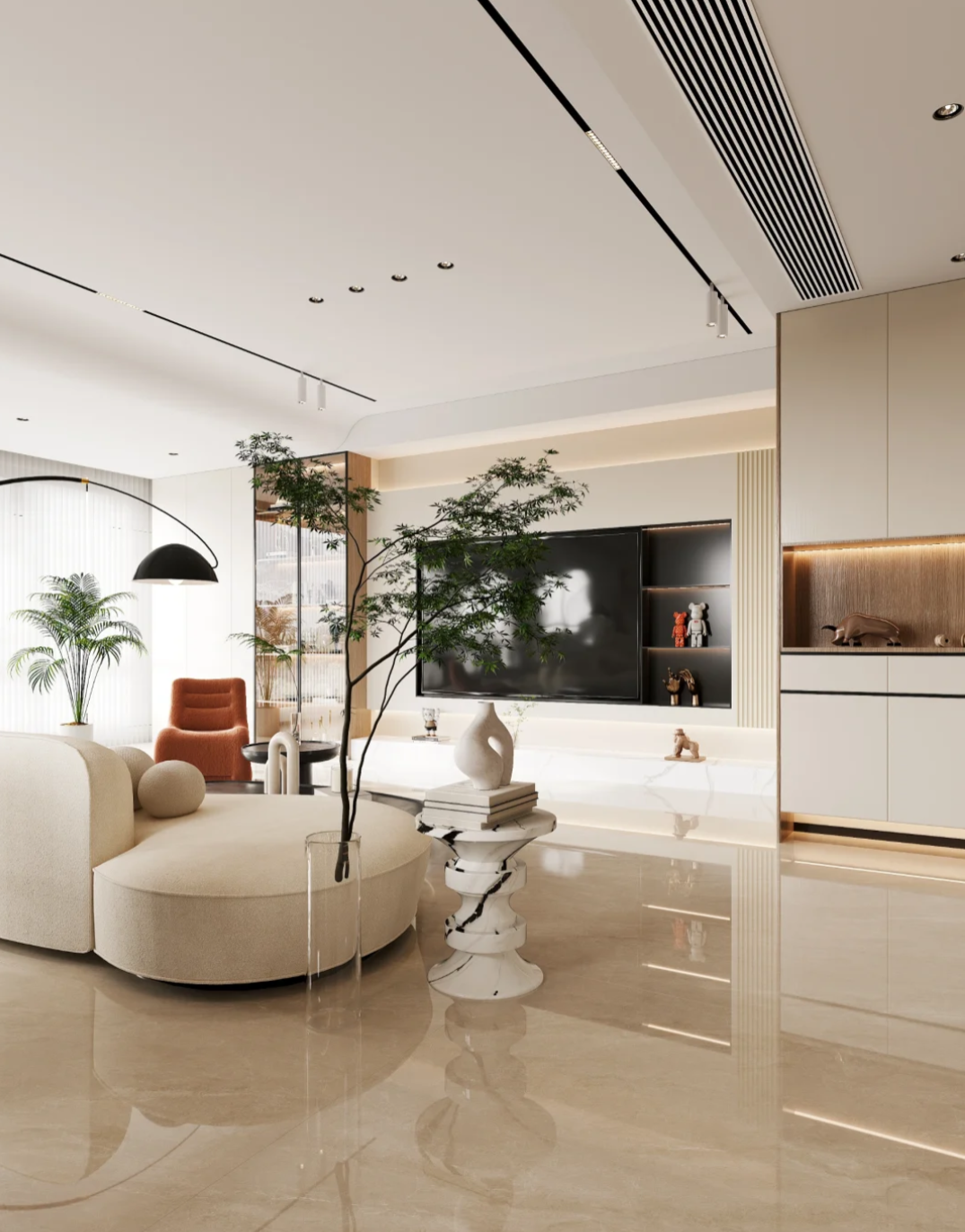Fatong 750*1500MM Full Polished Marble Tiles FJS7515051